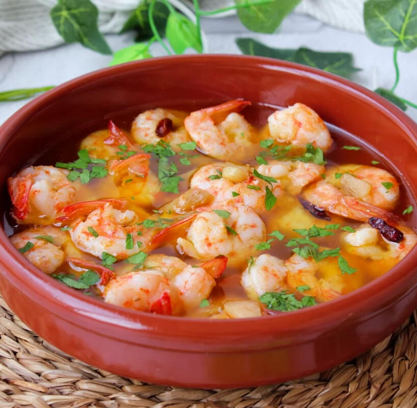 Gambas al ajillo.