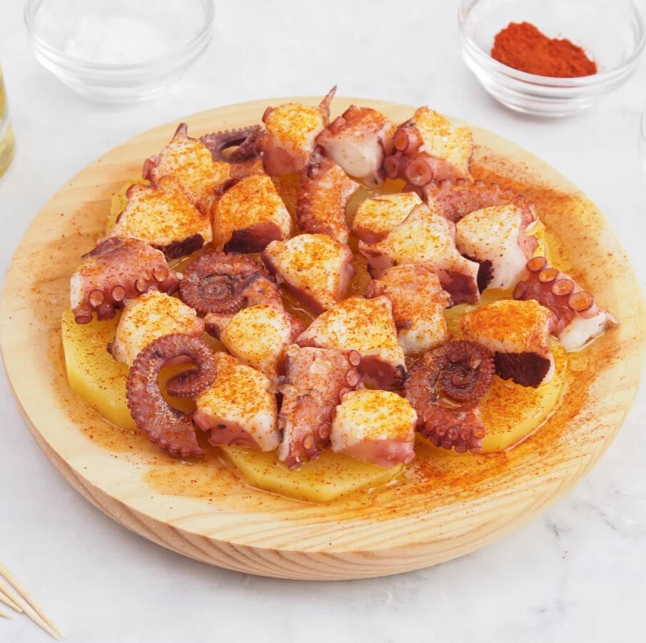 Pulpo a la gallega.