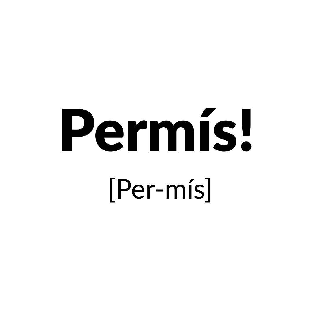 Permís!